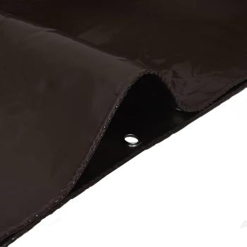 Plane 650g / m² Braun 2,5 x 4,5 m Canvas mit PVC-Beschichtung
