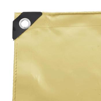 Plane 650g / m² Beige 4 x 6 m Canvas mit PVC-Beschichtung