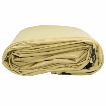 Plane 650g / m² Beige 1,5 x 2 m Canvas mit PVC-Beschichtung