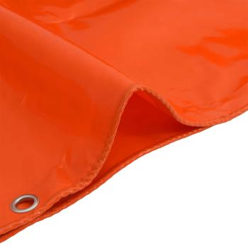 Plane 650g / m² Orange 1,5 x 20 m Canvas mit PVC-Beschichtung