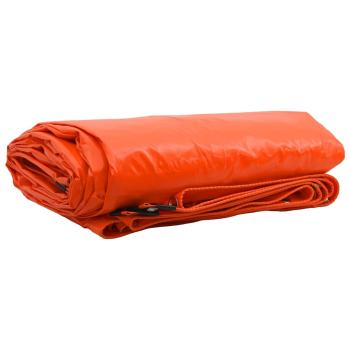 ARDEBO.de - Plane 650g / m² Orange 5 x 8 m Canvas mit PVC-Beschichtung
