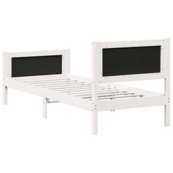 Bettgestell mit Kopfteil Hellgrau 80 x 200 cm Stoff