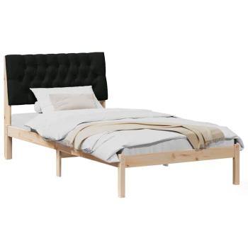 Bettgestell mit gepolstertem Kopfteil Braun 100 x 200 cm