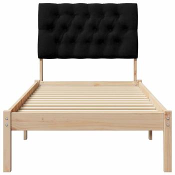 Bettgestell mit gepolstertem Kopfteil Braun 80 x 200 cm