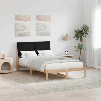 ARDEBO.de - Bettgestell mit Kopfteil Braun 120 x 190 cm Stoff