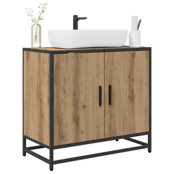 Badezimmer Waschbecken Schrank Artisan-Eiche 65 x 33 x 60 cm
