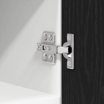 Hängeschrank Riga 2 pcs Schwarze Eiche und Weiß 30 x 31 x 40 cm