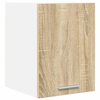 Hängeschrank mit Tür Riga Sonoma-Eiche und Weiß 30 x 31 x 40 cm