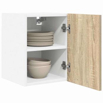 Hängeschrank Riga 2 pcs Sonoma-Eiche und Weiß 30 x 31 x 40 cm