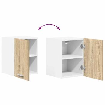 Hängeschrank Riga 2 pcs Sonoma-Eiche und Weiß 30 x 31 x 40 cm