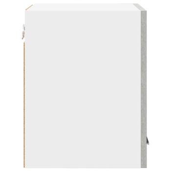 Hängeschrank mit Regal Riga Betongrau und Weiß 30 x 31 x 40 cm