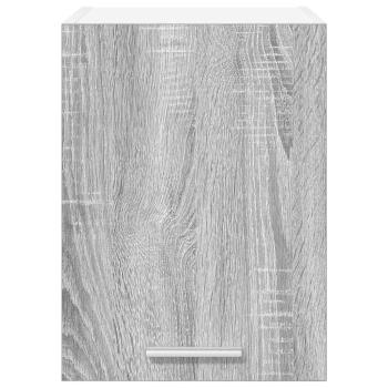 Hängeschrank mit Tür Riga Grau Sonoma und Weiß 30 x 31 x 40 cm