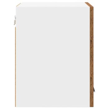 Hängeschrank mit Regal Riga Altes Holz und Weiß 30 x 31 x 40 cm