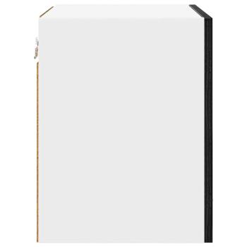 Hängeschrank Riga Schwarze Eiche und Weiß 40 x 31 x 40 cm