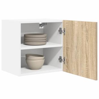 Hängeschrank Riga 2 pcs Sonoma-Eiche und Weiß 40 x 31 x 40 cm