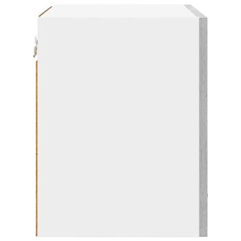 Hängeschrank mit Tür Riga Grau Sonoma und Weiß 40 x 31 x 40 cm