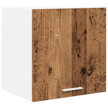 Hängeschrank 2 stk. Altes Holz und Weiß Holzwerkstoff