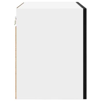 Hängeschrank Riga Schwarze Eiche und Weiß 50 x 31 x 40 cm