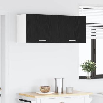 Hängeschrank Riga 2 pcs Schwarze Eiche und Weiß 50 x 31 x 40 cm