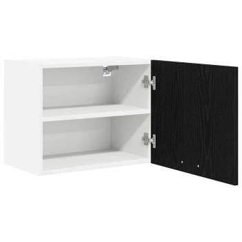 Hängeschrank Riga 2 pcs Schwarze Eiche und Weiß 50 x 31 x 40 cm
