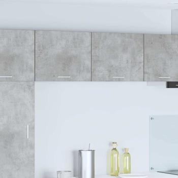 ARDEBO.de - Hängeschrank Riga 2 pcs Betongrau und Weiß 50 x 31 x 40 cm