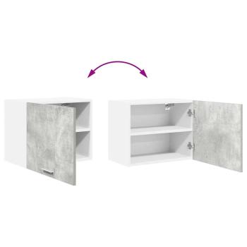 Hängeschrank Riga 2 pcs Betongrau und Weiß 50 x 31 x 40 cm