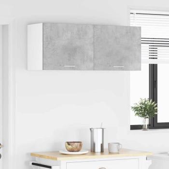 Hängeschrank Riga 2 pcs Betongrau und Weiß 50 x 31 x 40 cm