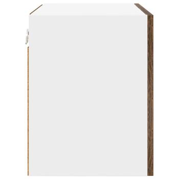 Hängeschrank Riga Geräucherte Eiche und Weiß 50 x 31 x 40 cm