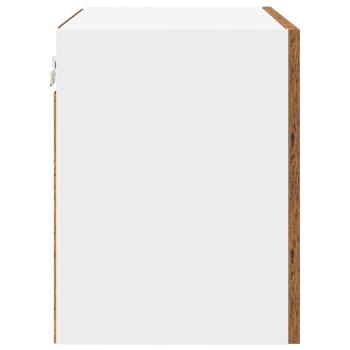 Hängeschrank mit Regal Riga Altes Holz und Weiß 50 x 31 x 40 cm