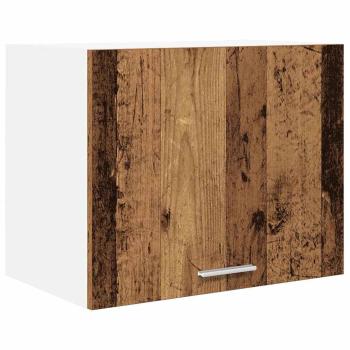 Hängeschrank 2 stk. Altes Holz und Weiß Holzwerkstoff
