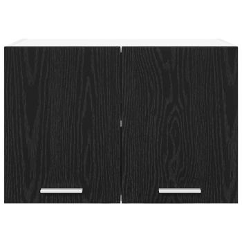 Hängeschrank Riga Schwarze Eiche und Weiß 60 x 31 x 40 cm