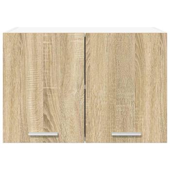 Hängeschrank mit Tür Riga Sonoma-Eiche und Weiß 60 x 31 x 40 cm