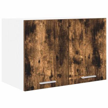 Hängeschrank mit Regal Riga 2 pcs Geräucherte Eiche und Weiß