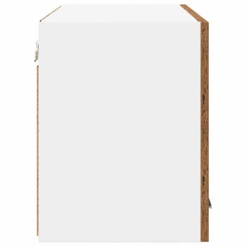 Hängeschrank Riga 2 pcs Altes Holz und Weiß 60 x 31 x 40 cm