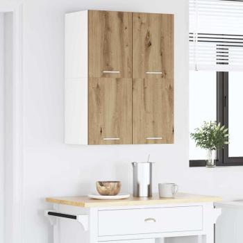 Hängeschrank Riga Artisan-Eiche und Weiß 60 x 31 x 40 cm