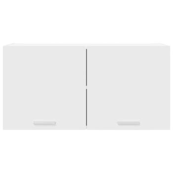 Hängeschrank mit Regal Riga Weiß 80 x 31 x 40 cm Holzwerkstoff