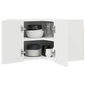 Hängeschrank mit Regal Riga Weiß 57 x 57 x 40 cm Holzwerkstoff