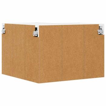 ARDEBO.de - Hängeschrank Riga Grau Sonoma und Weiß 57 x 57 x 40 cm