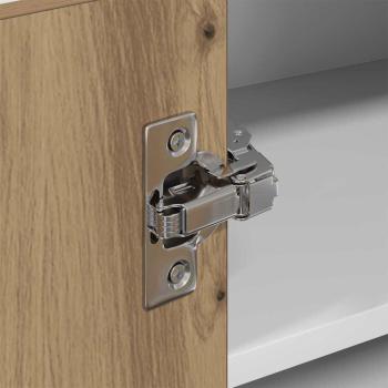 Hängeschrank Riga Artisan-Eiche und Weiß 57 x 57 x 40 cm