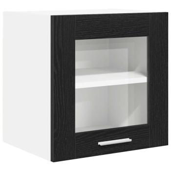Hängeschrank mit Tür Riga Schwarz Eichen-Optik 40 x 31 x 40 cm