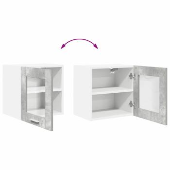 Hängeschrank Riga Beton Grau 40 x 31 x 40 cm Holzwerkstoff