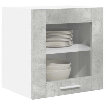 Hängeschrank 2 stk. Betongrau Holzwerkstoff