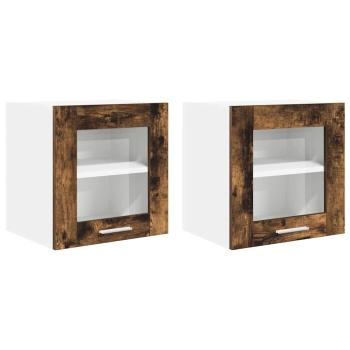Hängeschrank Riga 2 pcs Geräucherte Eiche 40 x 31 x 40 cm