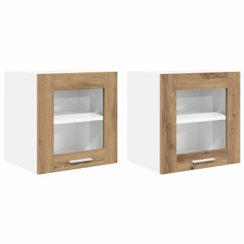 Hängeschrank mit Regal Riga 2 pcs Artisan-Eiche 40 x 31 x 40 cm