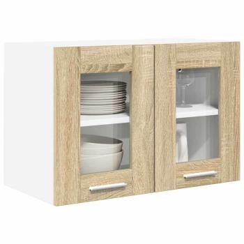 ARDEBO.de - Hängeschrank mit Regal Riga 2 pcs Sonoma-Eiche 60 x 31 x 40 cm