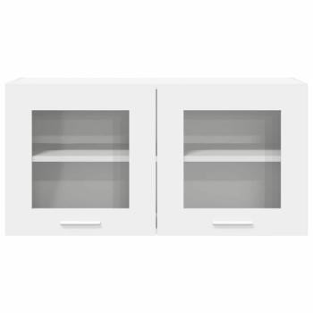 Hängeschrank mit Regal Riga Weiß 80 x 31 x 40 cm Holzwerkstoff