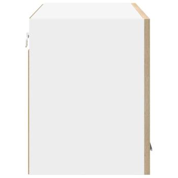 Hängeschrank mit Tür Riga Sonoma-Eiche und Weiß 80 x 31 x 40 cm