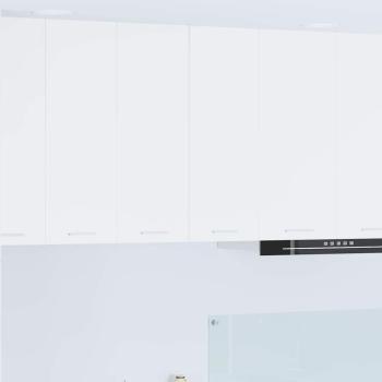 ARDEBO.de - Hängeschrank Riga 2 pcs Weiß 30 x 31 x 80 cm Holzwerkstoff