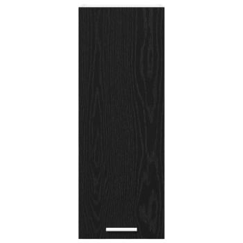 Hängeschrank Riga Schwarze Eiche und Weiß 30 x 31 x 80 cm