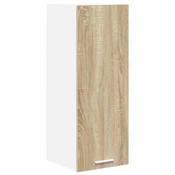 Hängeschrank mit Tür Riga Sonoma-Eiche und Weiß 30 x 31 x 80 cm